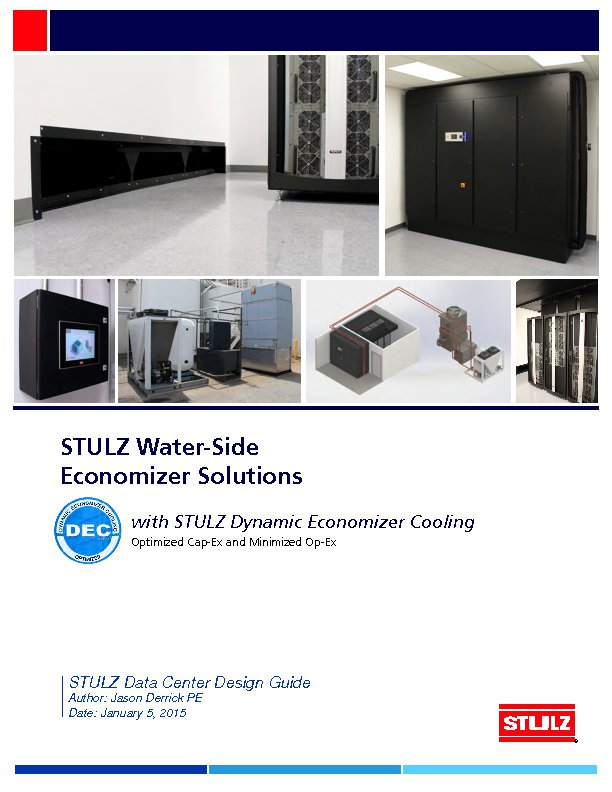 WaterSide Economizer Cooling STULZ USA